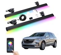 XJPZFC Marchepieds électriques rétractables compatibles avec Buick Enclave 2008-2025 | Marchepieds latéraux antidérapants à déploiement automatique et barres Nerf en aluminium aéronautique(With light)