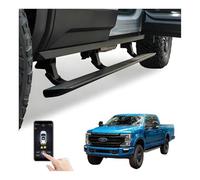 XJPZFC Marchepieds électriques rétractables compatibles avec le Ford F-250 2020-2025 | Marchepieds latéraux antidérapants à déploiement automatique et barres Nerf en aluminium aéronautique(With light)