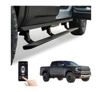 XJPZFC Marchepieds électriques rétractables compatibles avec Le Ford Ranger 2023-2025 | Marchepieds latéraux antidérapants à déploiement Automatique, Barres Nerf en Aluminium aéronautique(with Light)