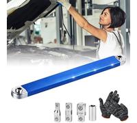 XJQ 2026 Nouveau Extension DéCaléE, Cliquet Extension De Douille Pliable e Rallonge Avec Adaptateur D'EntraîNement 1/2", 1/4" Et 3/8" (1pcs)