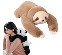 XJQ Weighted Panda Stuffed Animal, Snugly The Weighted Panda for Adult, Soft Plush Huggable Pillow for Stress & Comfort (45cm,Sloth)