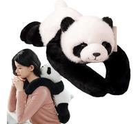 XJQ Weighted Panda Stuffed Animal, Snugly The Weighted Panda for Adult, Soft Plush Huggable Pillow for Stress & Comfort (30cm,Panda)