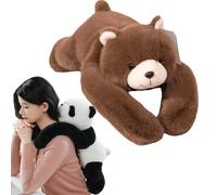 XJQ Weighted Panda Stuffed Animal, Snugly The Weighted Panda for Adult, Soft Plush Huggable Pillow for Stress & Comfort (45cm,Bear)