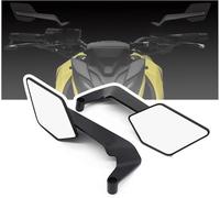 XJQHK 2 Pièces Rétroviseurs Latéraux de Moto pour Aprilia Tuono 1100 2015-2020 2021 2022 2023 2024 2025, Réglable Rétroviseur Latéral Moto Stealth Winglet Accessoires