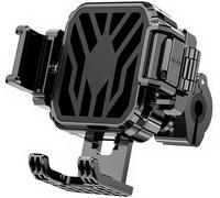 XJQHK Support Telephone Moto pour Kawasaki D-Tracker 2010-2017, Universel Porte Téléphone Rotatif à 360°, Support de Téléphone de Moto,B Rearview Mirror Model
