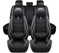 XJQHK Voiture Ensembles Complet Housse Siege pour Nissan Cube 2009 2010 2011 2012 2013 2014, Protecteur de Siège Respirant Imperméable Avant Arrière Protecteur Accessoire,C-Black+White