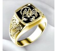 XJruixi 3 Couleurs Mode Scorpion Motif Musulman Hommes Bague rétro Gothique Style Punk pour fête Bijoux Masculins
