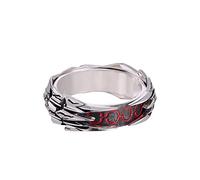XJruixi Anime Fate Stay Night Ring Black Saber Armour Cosplay Unisex Adjustable Opening Jewelry Rings Prop Accessories