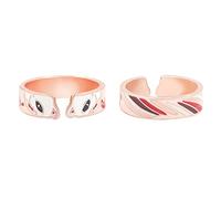 XJruixi Anime Ring Kyoujurou Inosuke Obanai Rui Cosplay Adjustable Unisex Rings Jewelry Prop Accessories Gift