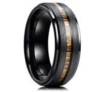 XJruixi Classique Viking Grain De Bois Anneaux pour Hommes Anniversaire Fête Bijoux Accessoires Cadeau Stainess Acier Hommes Bagues