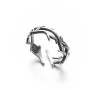 XJruixi Couple Punk Épines irrégulières Couples Bagues Rétro Hip-hop Personnalité Bague de Doigt réglable pour Hommes Femmes Amoureux Bijoux Cadeaux