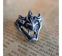XJruixi Hannya Japanese Prajna Demon Samurai Cosplay Ring Unisex Adjustable Opening Gothic Punk Skeleton Rings Jewelry Accessories
