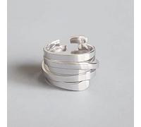 XJruixi S925 Stamp Party Rings Creative Multi-Layer Winding Handmade anillos Party Jewelry Gifts Size 16mm Adjustable