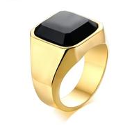 XJruixi Simple Homme Bague Punk Rock Lisse 316L Acier Inoxydable Chevalière pour Hommes Hip Hop Fête Bijoux en Gros Mariage Masculin
