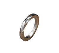 XJruixi Stainless Steel Mobius Ring for Men Trendy Twisted Knot Couples Wedding Bands Chic Minimalist Rings