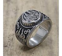 XJruixi Unique Viking Bear Claw Ring Men's Celtics Knot Bear Claw Stainless Steel Signet Ring Male Punk Biker Jewelry Accessories