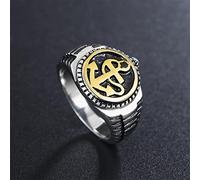 XJruixi Vintage Viking Anchor Rings Biker Nordic 316L Stainless Steel Viking Ring Fashion Pirate Sailor Amulet Jewelry Gift Wholesale
