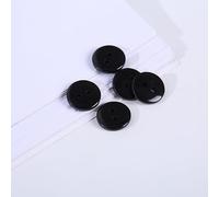XJSDI 200 pièces 10-25mm Noir Blanc Transparent 2 Trous Boutons durables légers Boutons artisanaux pour Les projets de Bricolage Accessoires de Couture