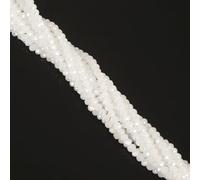 XJSDI 3,0 mm 100/200 pièces de Perles toupies en Verre colorées, Perles de Cristal à facettes Transparentes pour la Fabrication de Bracelets, la création de Colliers, l'artisanat de Bricolage