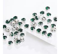 XJSDI 4-8mm Strass à Griffe Ronde en métal Solide à Coudre sur des Strass à Coudre sur des Cristaux pour l'artisanat Bijoux vêtements Costume Chaussures Robe vêtements