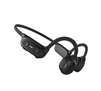XJST Casque de Conduction osseuse, Économie osseuse sans Fil Bluetooth Casque Bluetooth Écouto-Oreille imperméable à l'oreille Ouverte Crochet de Sport Intra-auriculaire,Noir