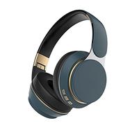 XJST Écouteurs Bluetooth De L'oreille sans Fil, Casque Stéréo sans Fil Pliable Et Filaire, avec Micro Confortable, Gobelets d'oreille Confortables, pour Une Guerre Prolongée,Bleu