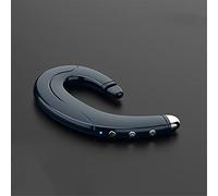XJST Écouteurs De Conduction Osseuse, Casque Bluetooth Bouchon Non Oreille, avec Micro Sweatwprofile, Réponse Casque D'appel Téléphonique pour La Randonnée De Randonnée Conduite,Bleu,Binaural