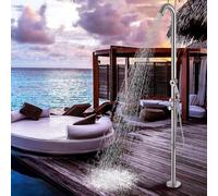 XJTNLB Douche Extérieure Piscine Douche de Jardin Au Sol avec Douchette à Main à 4 Mode