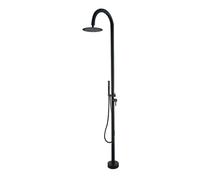 XJTNLB Douche Jardin Sol Multifonctionnel Douche de Piscine Exterieur Noir en Acier Inoxydable