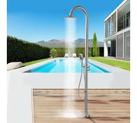 XJTNLB Douche Piscine Hors Sol Brossé Douche de Jardin Exterieur Pommeau en Acier Inoxydable