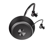 XJTNLB Évier de Cuisine Rond Noir Evier Cuisine 1 Bac Noir avec Robinet Evier Inox Rond 30 cm Encastrable