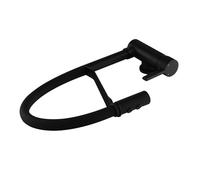 XJTNLB Mitigeur Cuisine Rabattable Noir avec Douchette 2 Modes Robinet Flexible Evier 360° Pivotant Robinet de Cuisine Devant Fenêtre