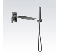 XJTNLB Robinet Baignoire avec Douchette Gris Pistolet Cascade Mitigeur Encastrable Douche Robinet Salle Bain Douche