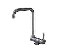 XJTNLB Robinet Cuisine Rabattable Gris Mitigeur Cuisine en L Rotatif à 360° Robinet D'Évier Pliable à Levier Unique