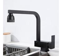 XJTNLB Robinet Cuisine Rabattable Noir Mitigeur Evier Cuisine Sous Fenetre Robinet D'évier Pliable à Levier Unique 180° Sous Fenêtre Robinetterie de Cuisine-B