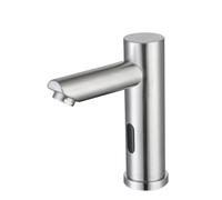 XJTNLB Robinet Infrarouge Lave Main Robinet Lavabo Automatique Pile Mitigeur Lavabo Salle de Bain en Acier Inoxydable,Brossé,Faible