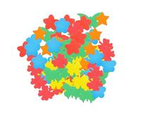 XJUDA Lot de 224 autocollants en mousse de formes assorties, y compris trèfle à quatre feuilles, fleurs, étoiles à cinq branches, cœurs, papillons pour enfants, projets artistiques, activités en