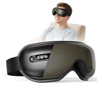 XJUGEZ Masseur Oculaire avec Chaleur, Pliage à 180° Masque yeux avec Musique Bluetooth 4 Modes Massage Soulager les Migraines Réduit la Fatigue Oculaire Améliorent le Sommeil Cadeaux pour Femme Homme