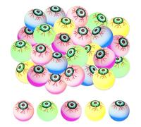 XJWZGM Lot de 20 balles rebondissantes pour Halloween, balles pour les yeux effrayantes, différentes balles rebondissantes colorées, décoration pour les yeux, balles sauteuses d'Halloween pour enfants