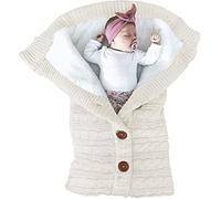 XJYDNCG Nid d'ange - Couvertures d'emmaillotage - Convient pour 0-12 mois - blanche