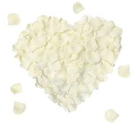 XJYDNCG Pétales de Rose Artificielles 1000Pcs Pétales de Roses, Pétales de Rose Blanche