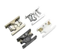 XK818 - boucle à ressort lourde for porte, grand verrou à Impact, presse for fermer, tirer for ouvrir le loquet, 1 pièce(XK818 plastic white)