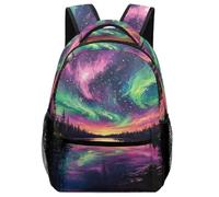 XKASKDFKE Sac A Dos Aurore boréale fantastique Cartables Enfants Beaux paysages Sac D'ecole De Voyage Livre Pour Des Garçons Filles Enfants One Size
