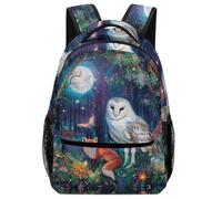 XKASKDFKE Sac À Dos Chouette moderne Cartables Enfants Animaux Sac D'école De Voyage Livre Pour Des Garçons Filles Enfants One Size