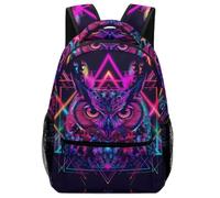 XKASKDFKE Sac À Dos Chouette moderne Cartables Enfants Animaux Sac D'école De Voyage Livre Pour Des Garçons Filles Enfants One Size