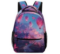 XKASKDFKE Sac À Dos Garçons Montgolfière Pour Enfant Cartable Beaux paysages Sacs D'école De Voyage Livre Pour Ado Enfant One Size