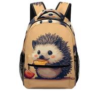 XKASKDFKE Sac À Dos Hérisson mignon Cartables Enfants Animaux Sacs D'école De Voyage Scolaire Décontracté Léger One Size