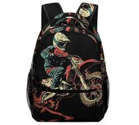 XKASKDFKE Sac À Dos Moto tout-terrain Cartables Enfants Transport Sac D'école Ecole Scolaire Pour Garcon Filles One Size