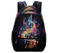 XKASKDFKE Sac À Dos Note de musique Pour Enfant Cartable Art musical Sac D'école Ecole Scolaire Pour Garçons Filles Adolescents One Size