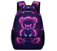 XKASKDFKE Sac A Dos Ours cool Pour Enfant Cartable Animal Sac D'ecole Ecole De Livre Pour Enfants, Garçons Filles Adolescents One Size
